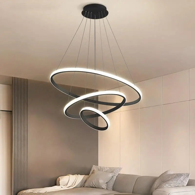 suspension luminaire design, lampe suspendue salon moderne, luminaire cercle plafond, suspension ronde contemporaine, éclairage design intérieur, suspension élégante métal, lampe cercle LED salon, luminaire moderne blanc ou noir, suspension minimaliste circulaire, éclairage salon haut de gamme, lampe plafond décorative, suspension lumineuse cercle, suspension géométrique moderne, lampe suspendue ajustable, luminaire cercle décoratif