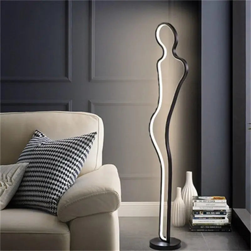 lampadaire femme design, sculpture lumineuse femme, lampe sur pied artistique, lampadaire silhouette féminine, luminaire décoratif original, lampadaire artistique moderne, lampe sculpture pour salon, lampadaire contemporain féminin, éclairage intérieur artistique, lampe femme en métal, lampadaire élégant pour salon, objet déco lumineux, luminaire en forme de femme, lampadaire original pour chambre, lampe design avec silhouette