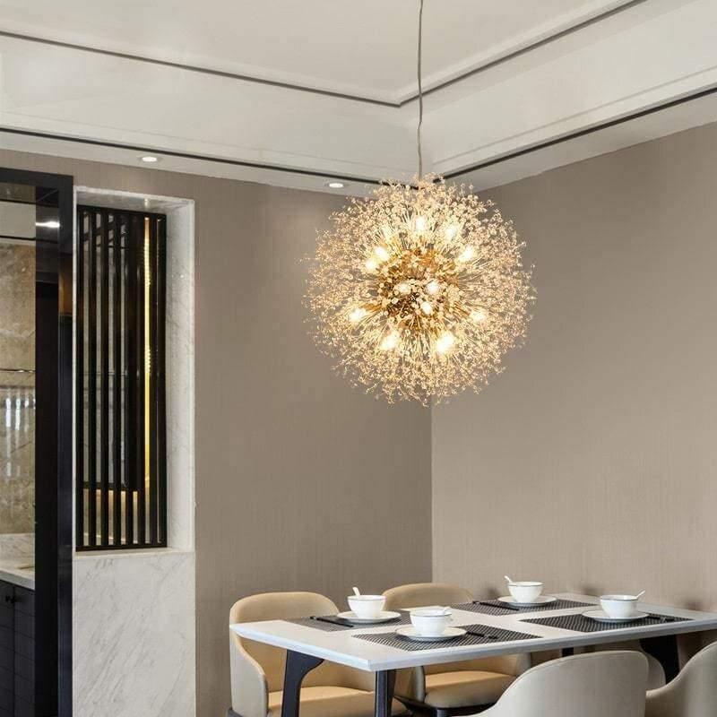 suspension pissenlit, suspension luminaire nature, luminaire design pissenlit, suspension florale décorative, lampe suspendue originale, suspension sphérique design, éclairage doux salon, suspension chambre élégante, suspension style naturel, suspension moderne poétique, suspension luminaire cosy, suspension graines de pissenlit, luminaire suspendu artistique, suspension lumière chaude, suspension décorative fleur